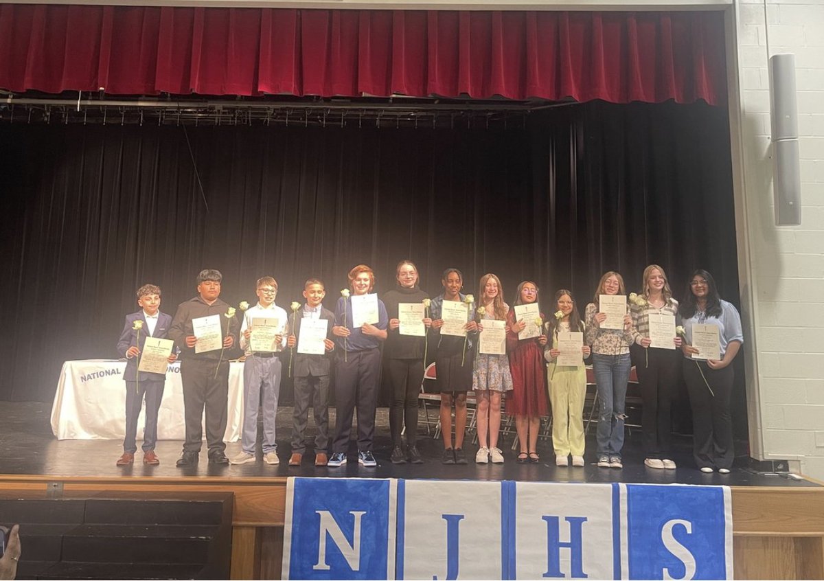Congratulations to the new members of Viking's NJHS.