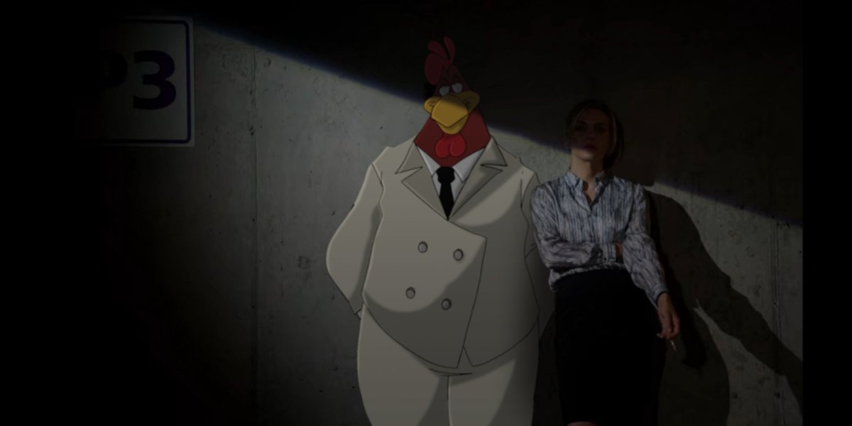 it's also just funny to put him in random scenes like this where he's just completely out of place #foghornleghorn