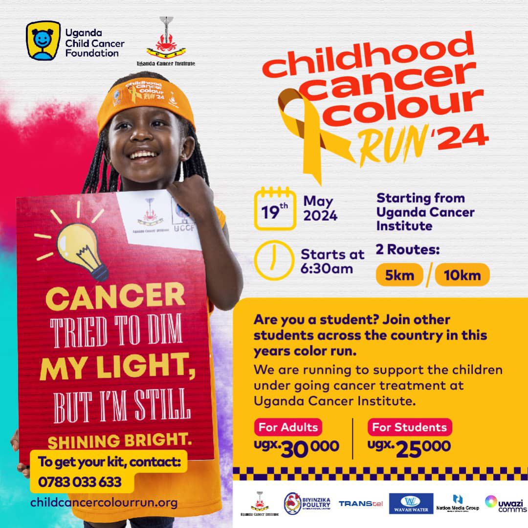 Have you gotten that ticket for the #ChildhoodCancerColourRun happening on 19th May?

For a cause like this, you don't even have to think twice. Just check the poster for details on how to get your ticket for the 5km or 10Km route. 

#ChildhoodCancer