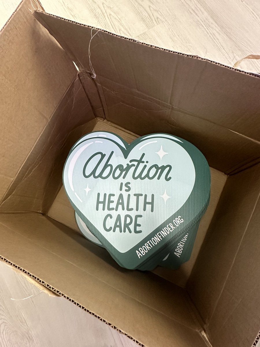 Come to the Supreme Court early to grab one of our #AbortionIsHealthCare signs! #BansOffOurBodies