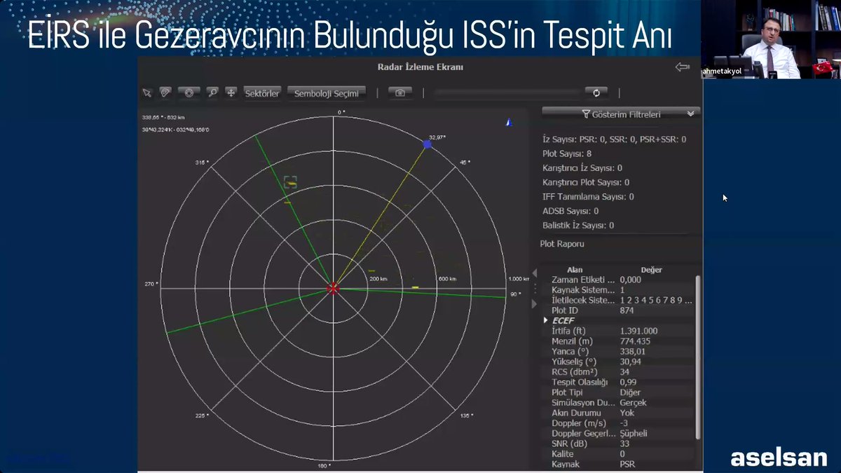 🔵🇹🇷ASELSAN'ın EİRS radarı 700+ km'den ISS'i tespit etti 🔸Yerli Galyum Nitrat (GaN) Transistörlerin kullanıldığı Erken İhbar Radar Sistemi (EİRS) Alper Gezeravcı'nın görev yaptığı dönemde Uluslararası Uzay İstayonu'nu 700+ km'den tespit etmeyi başardı 🔗defenceturk.net/aselsanin-eirs…