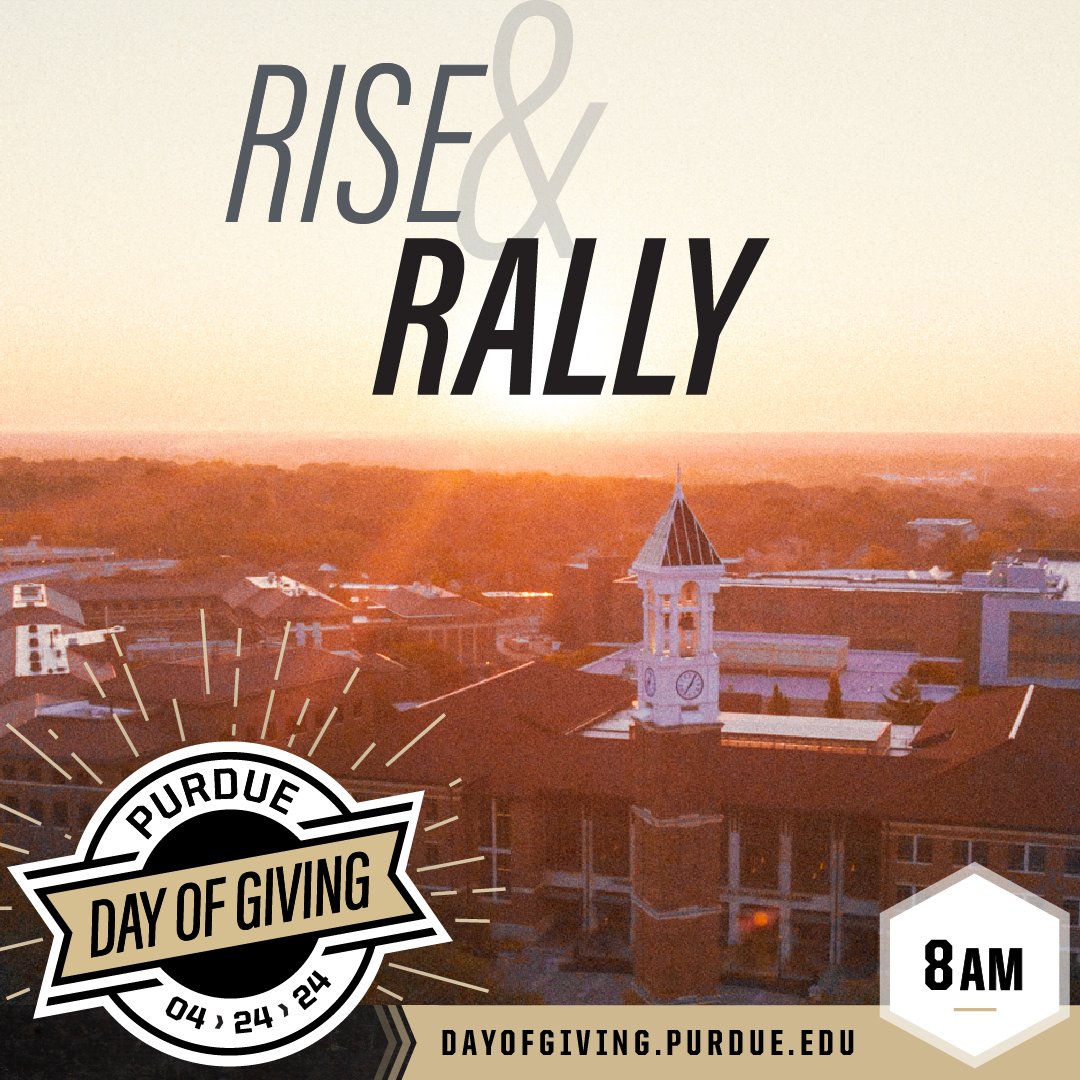 📣 Rise and shine—it’s rally time! 📣 Follow along at @PurdueforLifeFoundation, and help the John Martinson Honors College win $1,250 this hour by making a gift at dayofgiving.purdue.edu/organizations/….