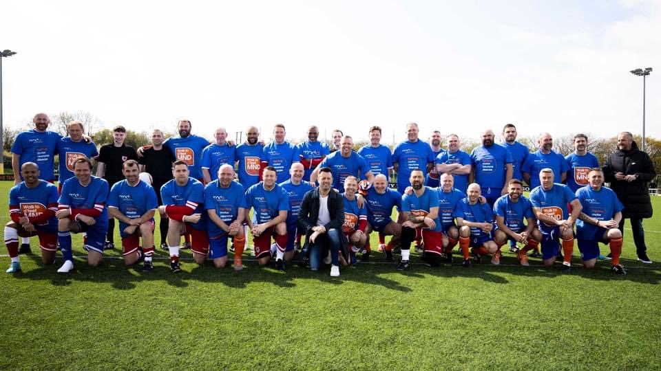 One year ago. Great day and turn out from Swansea and Cardiff city players in support to Jason Bowen