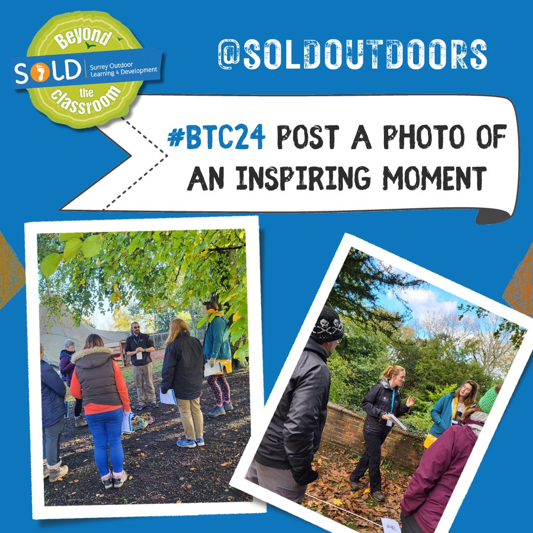 Share with us an inspiring moment for you. Today if you experienced an awe-inspiring moment please do share it with us. #BTC24 #soldoutdoors #highashurst #outdoorlearningconference24