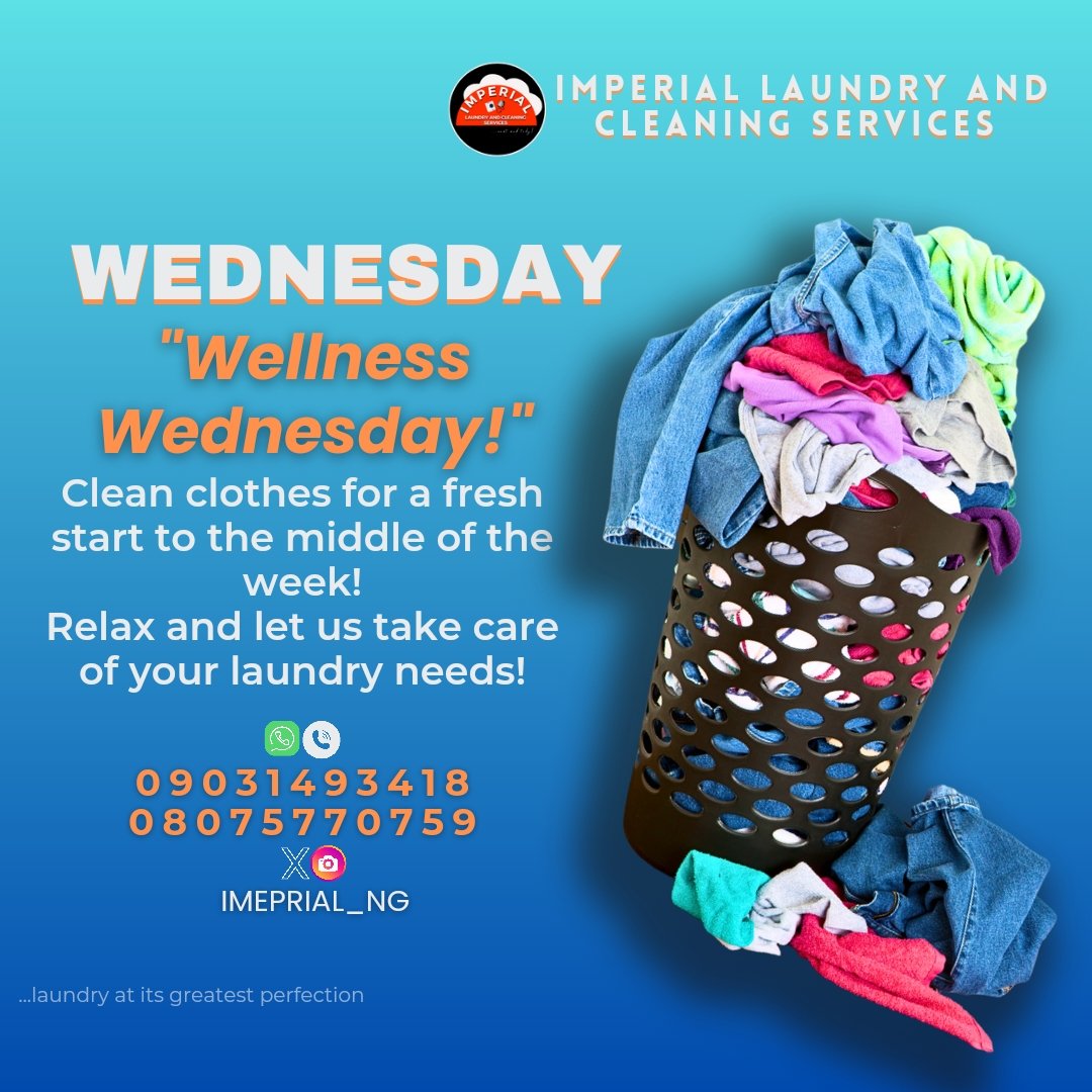 IMPERIAL_NG's tweet photo. Relax! Let's do the laundry of your needs! 
At Imperial Laundry and Cleaning Services, we do laundry and cleaning services that fulfill your needs. 

OAU Campus, gate Road 7, Ile Ife. 
09031493418
https://t.co/XqJfF5Ulgz
#OAUTwitter
#xOAU https://t.co/2botVVNwFR