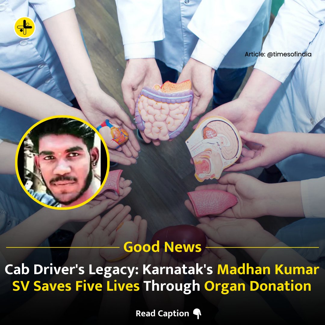 Meet Madhan Kumar SV, a 22-year-old cab driver from Karnatak's Somasagara Village, whose selfless act saved five lives through organ donation. Despite his tragic accident, his family's generosity gives hope to others.
#Kindness #charitism #organdonation #savinglives