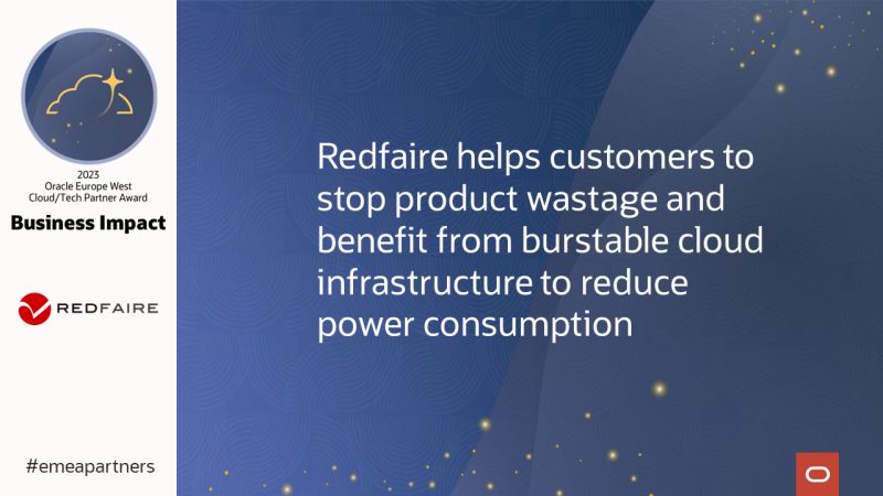 #emeapartners @RedfaireERP Cloud 9 system gives JD Edwards EnterpriseOne ERP users a way to leverage @OracleCloud power. Its #customersuccess won it the #BusinessImpact Cloud/Tech EMEA Partner Award 2023 in Europe West. @sdiedericks reports: social.ora.cl/6010bWeEy @oracleemeaps