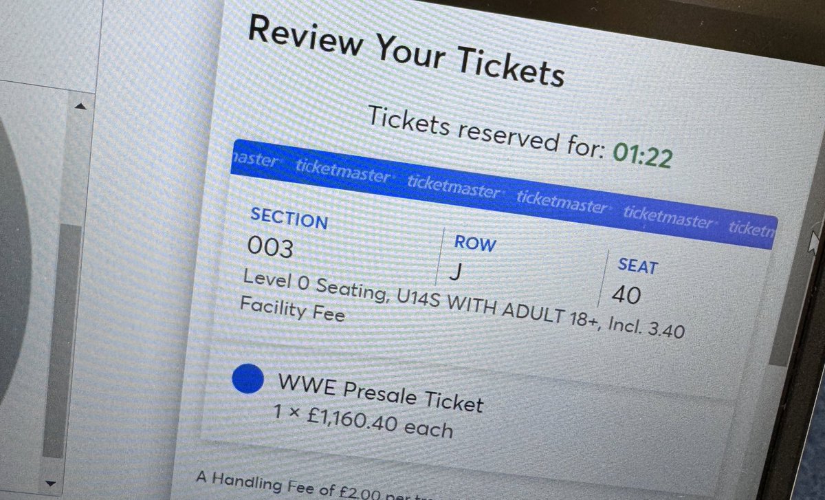 ScottR93's tweet photo. I recall back to the Wrestlemania XL press conference with @TripleH saying that they price WWE event tickets to make them accessible to all. 

Log in to buy @WWE tickets this morning for Clash at the Castle in Glasgow and met with this

😭😭🤑🤑☠️☠️ https://t.co/BC9uVyEDXn