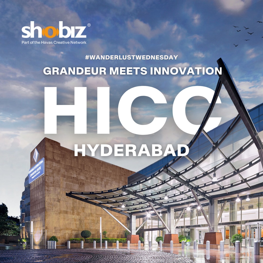 #WanderlustWednesday presents to you the epitome of excellence at HICC Hyderabad, a premier exhibition destination renowned for its grandeur and innovation.
From state-of-the-art facilities to unparalleled service, a venue that redefines the standards of event hosting.