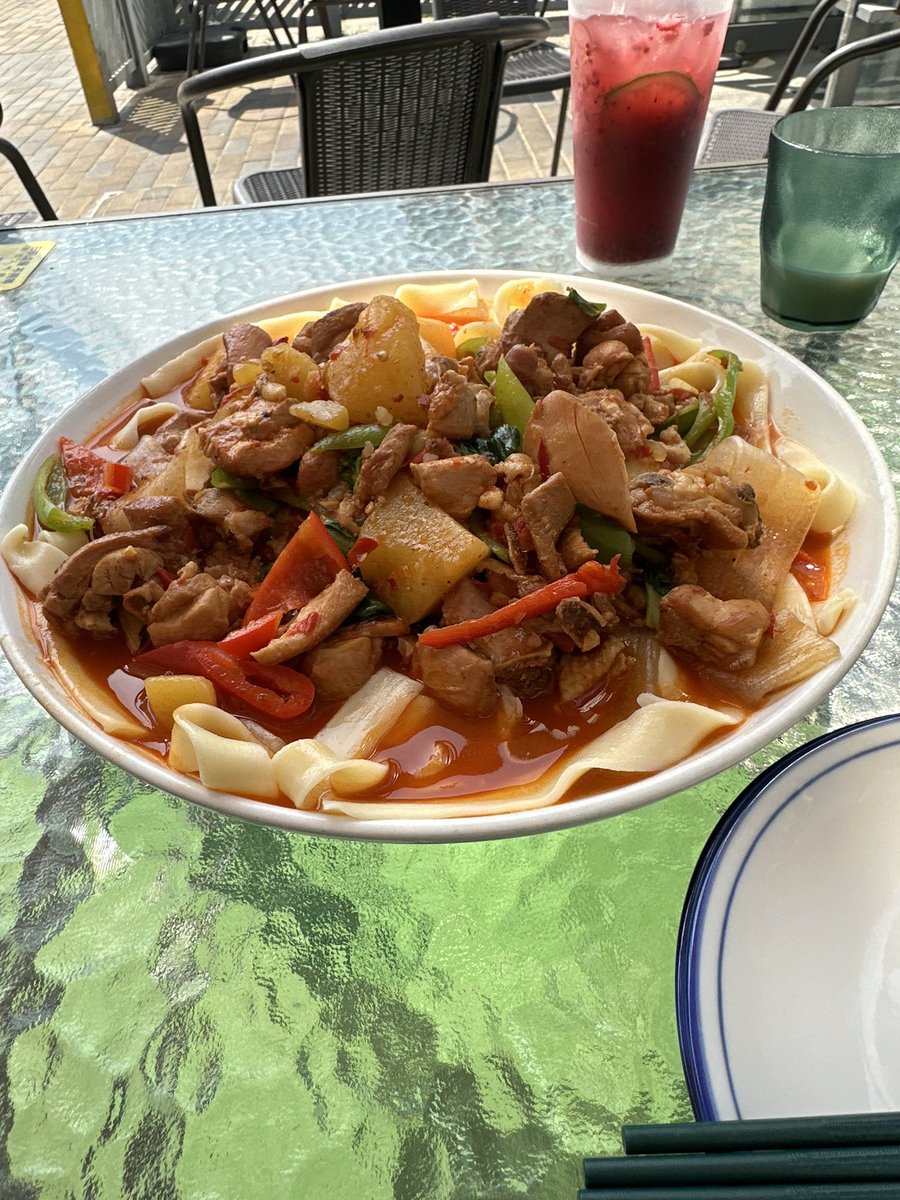 GeopoliticsDH's tweet photo. Ended my latest trip to China 🇨🇳 eating Xinjiang food while waiting for my flight from Beijing.

China is not our enemy. https://t.co/kyv5MbWjRO