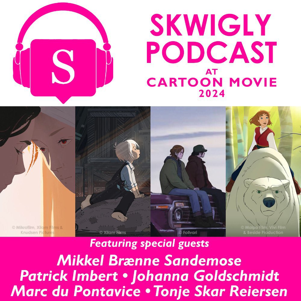 With CARTOON MOVIE in the rear view, I discussed, with @mr_s_henderson, the future of European animation. What projects are being made? What trends are popping up? Along with that there are 4 interviews with creators who pitched their films at the event Listen on @skwigly