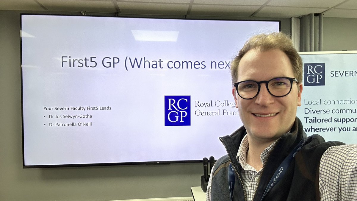 Happy to be presenting today @SevernFacultyGP to GP registrars who will be becoming Newly Qualfied GPs this year, and talking about what comes next!