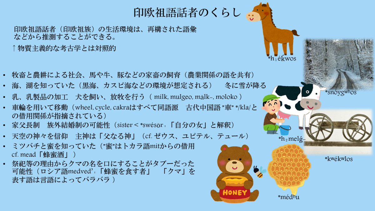 4月23日は新歓勉強会として、「比較言語学と印欧祖語」についての発表
