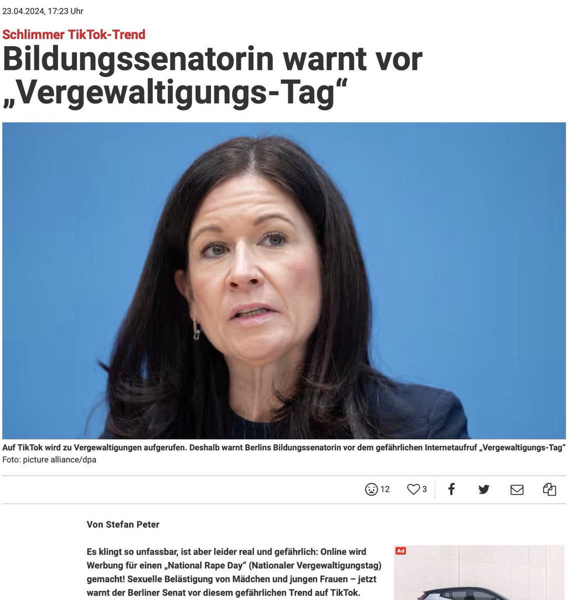 KettllMaxi's tweet photo. Solche gehören in spezielle Erziehungsanstalten mM?

"Sechs junge Männer ermunterten ihre Follower dazu, am 24. April sexuelle Übergriffe zu begehen."

Warum? Weil Sies können, weil sie davonkommen, in Köln schon 2015, und seitdem im ganzen Land. https://t.co/8ZrwPLxwLE