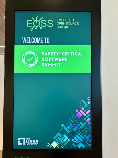 ProjectElisa's tweet image. If you didn't make it to the Safety-Critical Software Summit last week, you can view the #safetycritical videos on the #EmbeddedOSSummit schedule here: hubs.la/Q02tQ14S0 @ProjectELISA @linuxfoundation