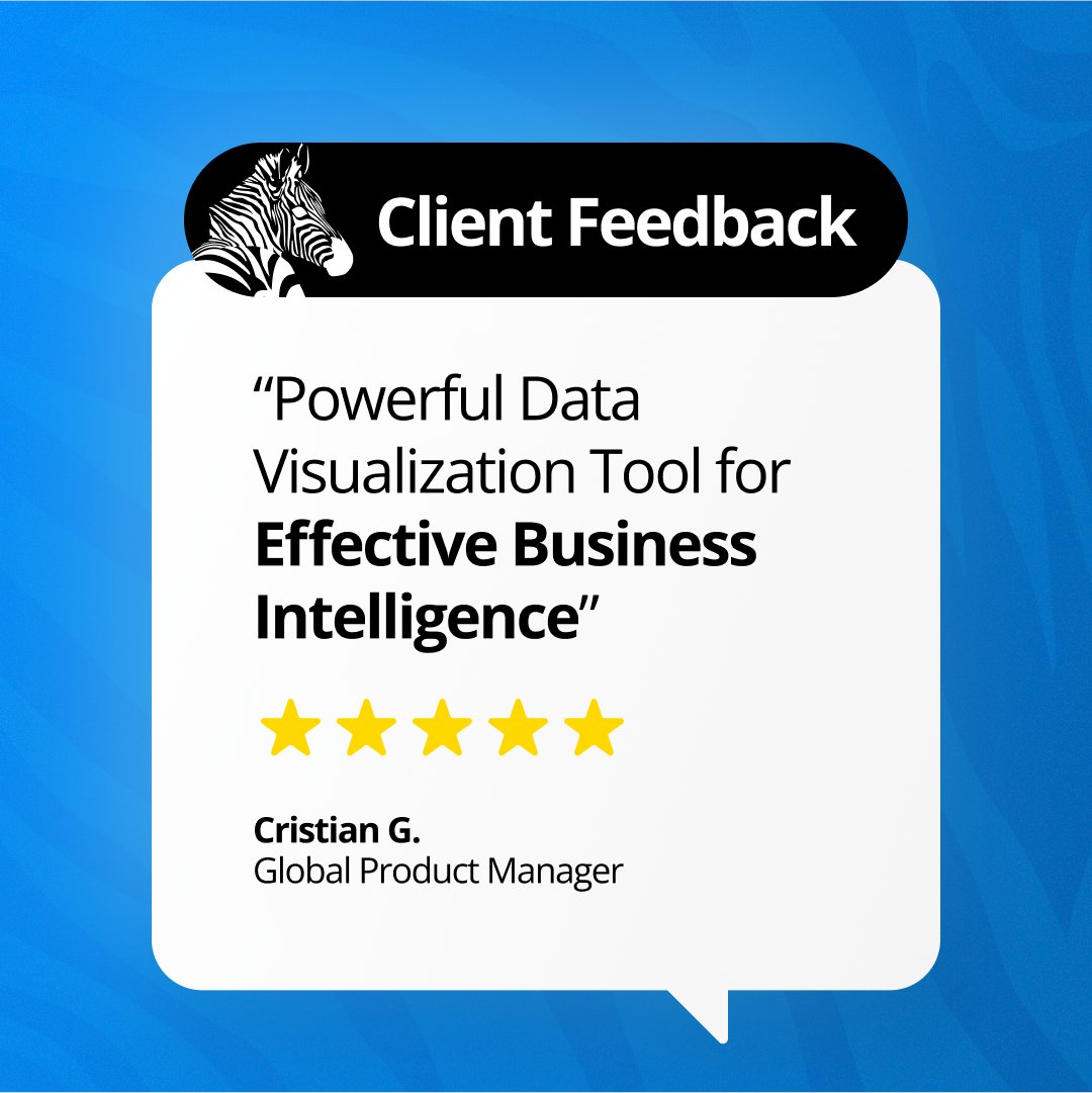 🌟 Your success is our drive!

Hearing how Zebra BI empowers your business intelligence efforts truly inspires us! Thank you for letting us be a part of your journey to clearer insights and smarter decisions.

#DataVisualization
#BusinessIntelligence
#UserFeedback
#ZebraBI