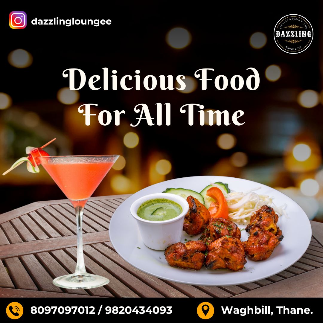 Indulge in the divine blend of flavors at Dazzling Lounge & Family Dine. From delectable bites to heartwarming meals, we've got your cravings covered!🍽🍹✨

#DazzlingLoungeAndFamilyDine #DazzlingDining #FamilyFavorites #DeliciousEats #FoodieHeaven #Thane
