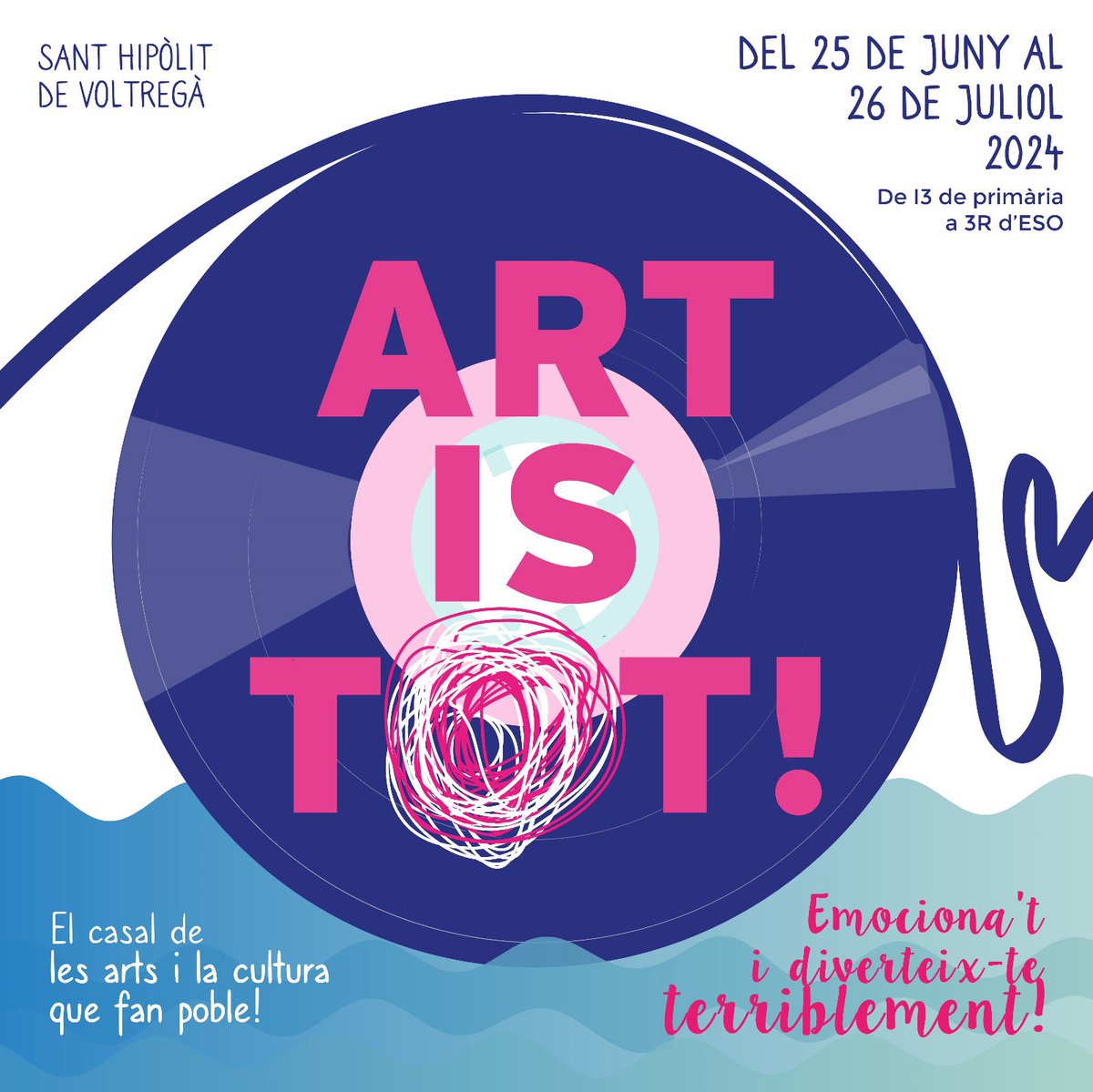 ajSantHipolit's tweet photo. 🤩 Ja podeu consultar la informació i preus del Casal ART IS TOT! 
DEL 25 DE JUNY AL 26 DE JULIOL*

💕 El casal de les arts i la cultura que fan poble! 

🙋🏼‍♀️ SESSIÓ INFORMATIVA ITINERANT
📅 8 de maig a les 19.30 h. 
📍Punt de trobada la Casa del Mallol amb visita als nous espais. https://t.co/BNCMtZ2heW