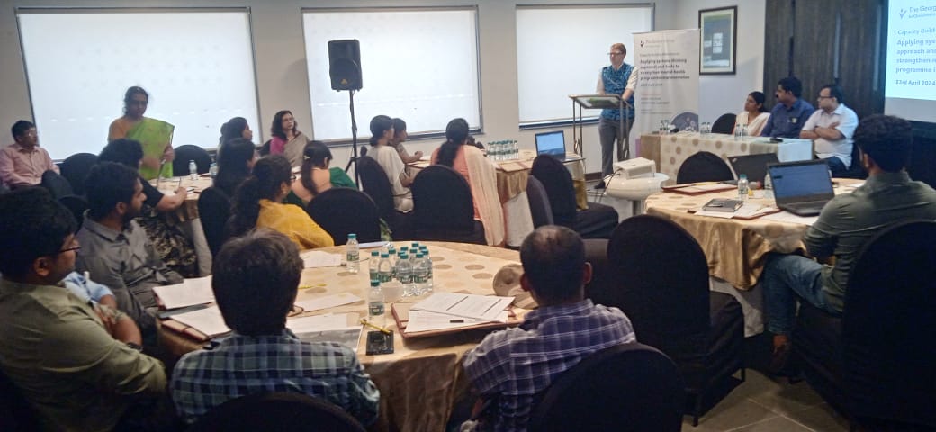 Mukherjee_Anki's tweet photo. The District Mental Health Team from Vikarabad and Sangareddy districts in Telangana came together to attend a workshop on applying Systems to strengthen Mental Health Programme Implementation' Thanks to   @AusCGChennai for their support. #systemsthinking  #mentalhealth https://t.co/R1eZNI4miL
