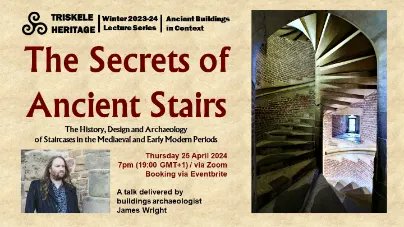 Tomorrow's online talk will look at the archaeology of staircases. They are not just a way to access different floors in a house but tell us lots about social history and attitudes of the times they were used. More info and bookings here: eventbrite.co.uk/e/the-secrets-…