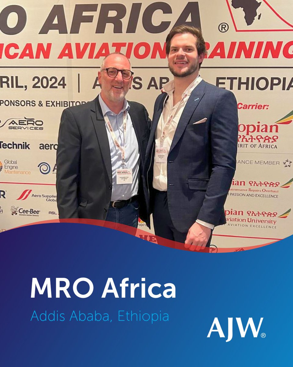 Well into Day 2 at MRO Africa and our avid aviators, Alexander Paul and George Magnus, are looking forward to an afternoon of meetings and networking before the Gala Dinner this evening.

#MROA #MROA24 #AviationEvent #AviationNetworking #aviation #CustomerCentric #AJWT #WeAreAJW