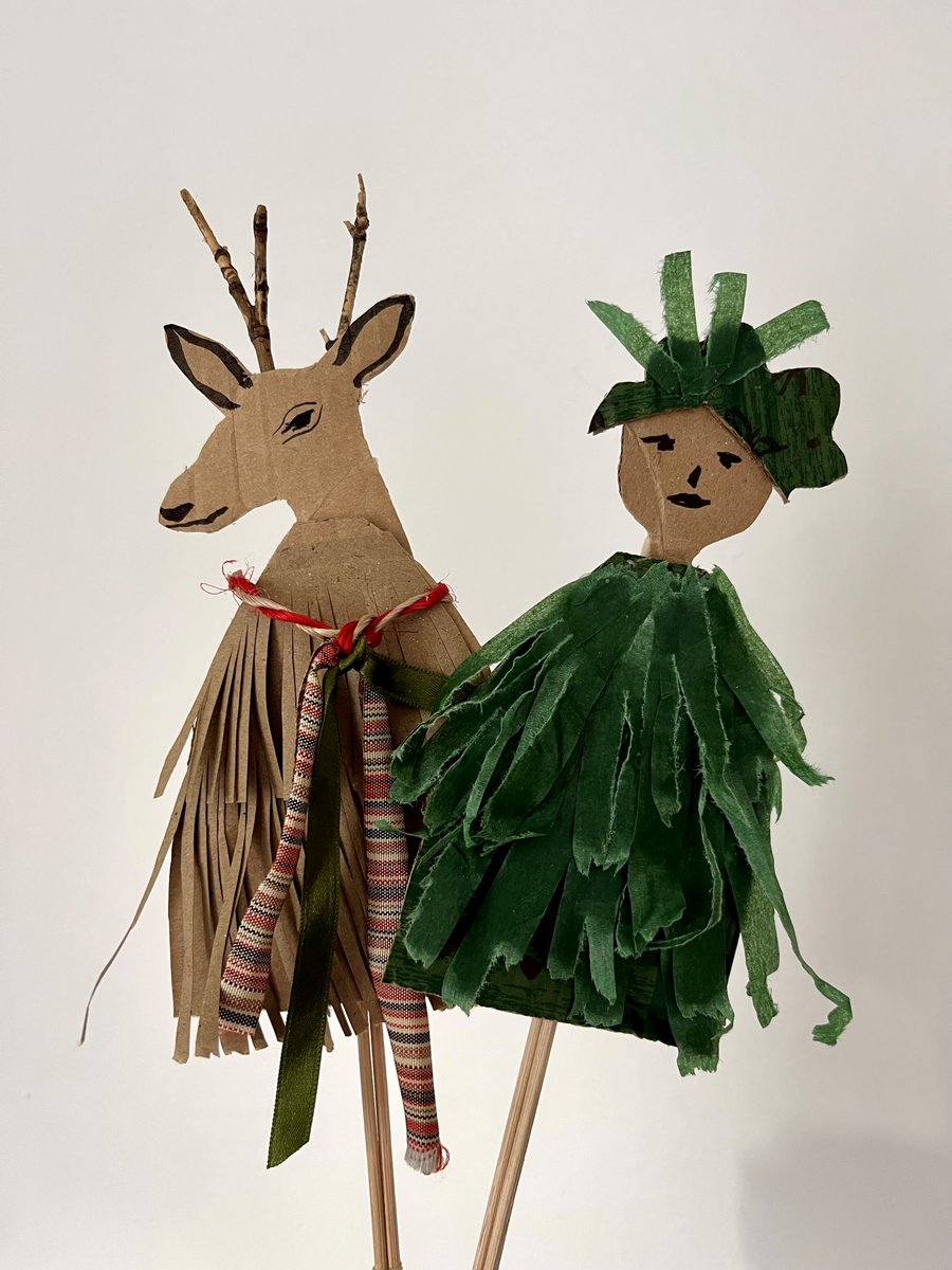 Sunday 28 April, 1-3pm. Free. Come along to the ceramics gallery to make a stick puppet to celebrate Hastings Traditional Jack in the Green. All materials provided.