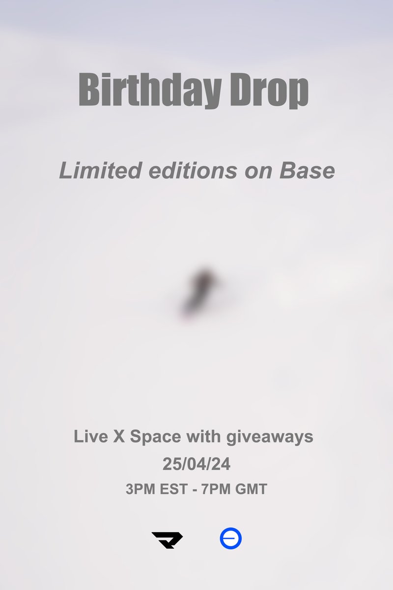 Gm beautiful people! 🚨 MOAR ANNOUNCEMENTS! 🚨 Tomorrow I'll be dropping my first limited editions on @base alongside my 1/1 collection More detail tomorrow on drop day! Stay tuned!! ❄️👀 Set your reminder for my birthday Space 🎉🔗👇🏽 Have a fabulous day everyone!! 🤍