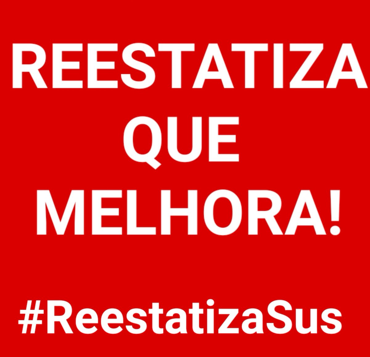 Querem resolver o problema de toda a rede de Saúde Pública brasileira? Precisa tirar as mãos do mercado e Reestatizar o SUS. Reestatiza que melhora!
#ReestatizaSus 
#PccsSaudeRio