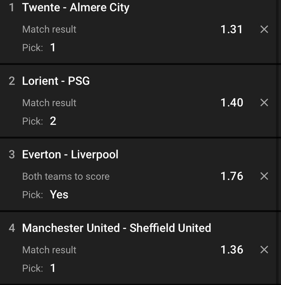 ACCA FOR TODAY 
👇👇👇👇

For IN PLAYS join in Telegram  👉 t.me/+OOb7P0zcjC1mY…