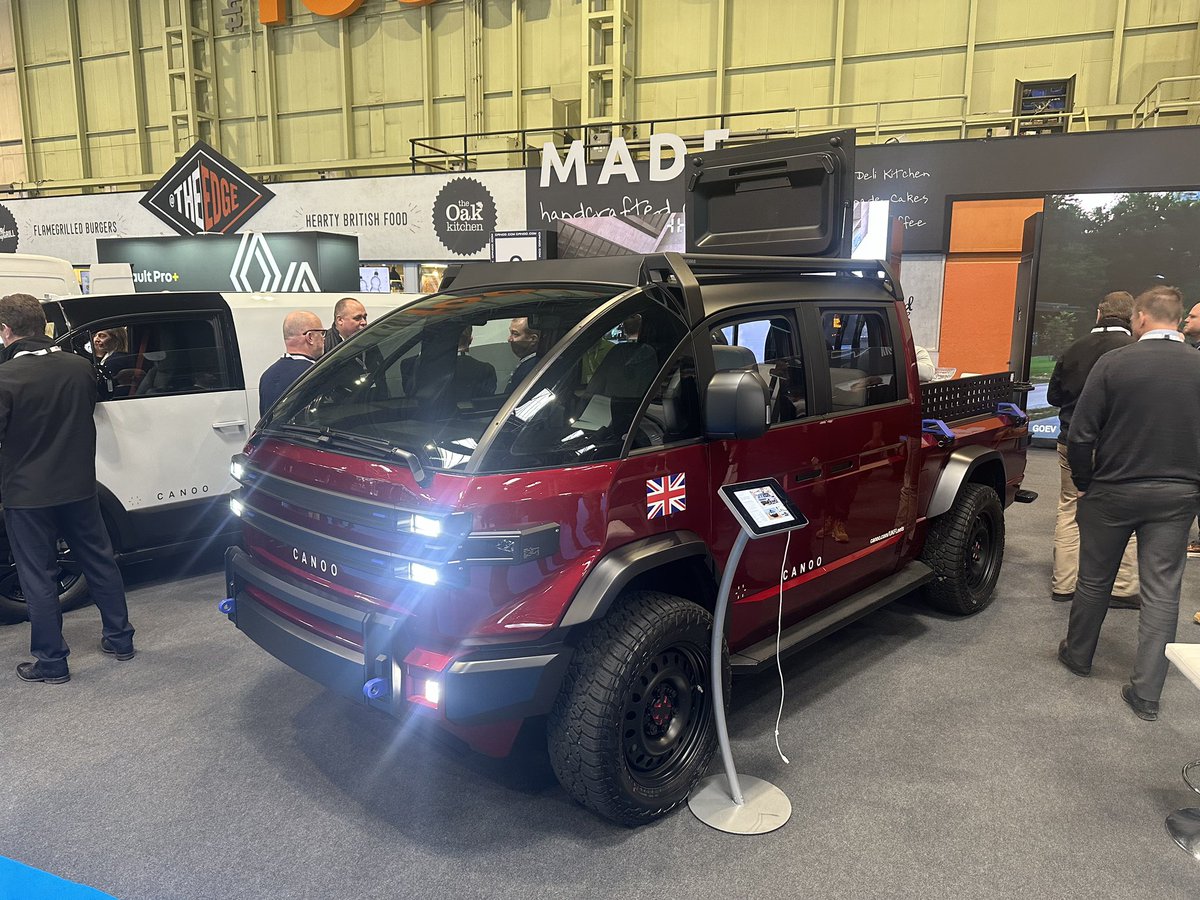 Lots for repairers @SMMT's #cvshow @thenec, including bodyshop equipment, alignment tools and spray booths, diagnostic and calibration equipment, and plenty of big vehicles. @canoo is showing its other-worldly modular trucks and vans. Coming to your bodyshop soon? #bodyshopmag