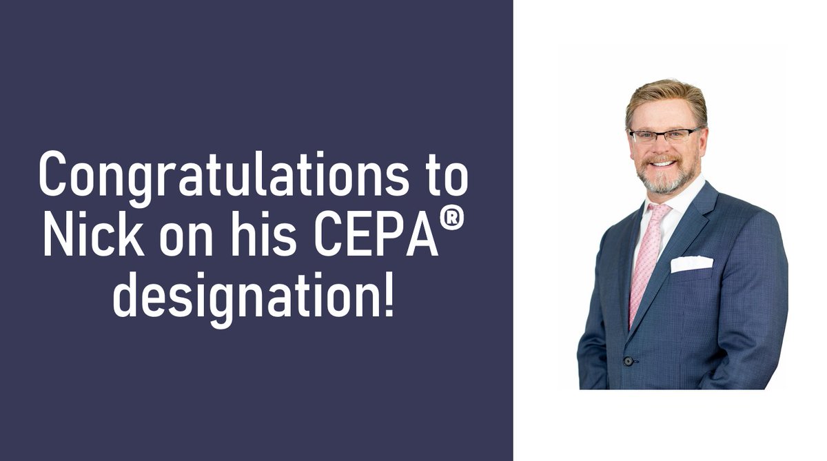 We want to congratulate our team member, Nick Estep, on receiving his Certified Exit Planning Advisor (CEPA®) designation for professional advisors who want to effectively engage more business owners. 
#MorganStanley #CEPA livesocial.seismic.com/taRAEz