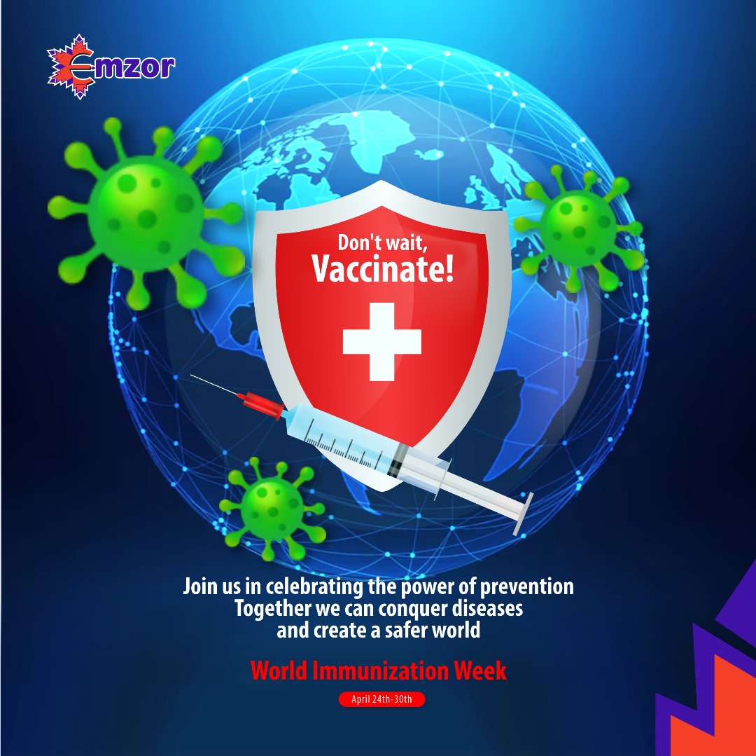 Small shot, big impact!
Vaccines don't just protect you, they protect those around you too. This #WorldImmunizationWeek , let's commit to getting everyone Vaccinated.

#VaccinesWork
#WorldImmunizationWeek
#VaccinesWork
#ImmunizationSavesLives
#VaccinesForAll
#Protectlives