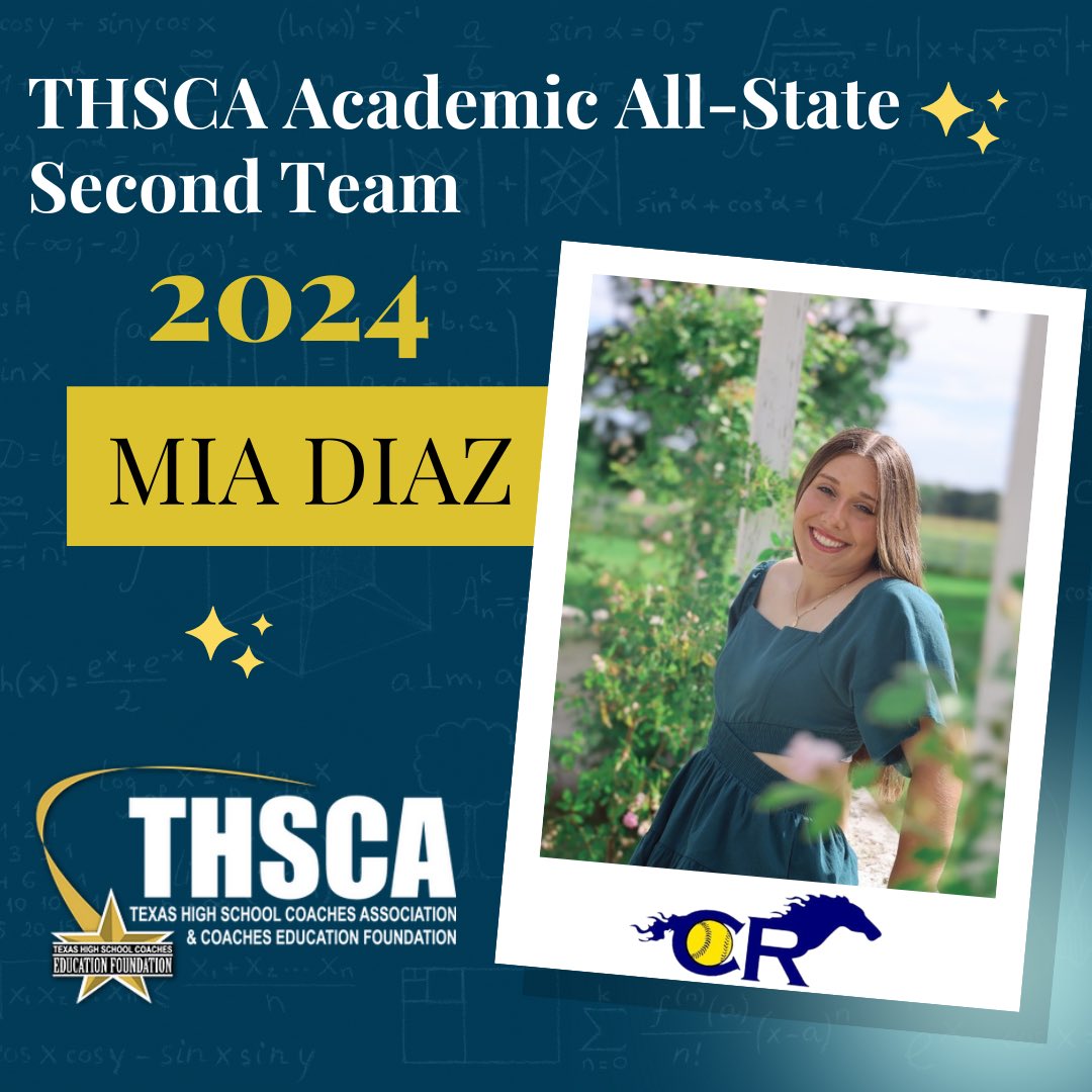 Huge congratulations to Mia for this accomplishment. Her commitment to academic success has been evident over the last 4 years. She truly encapsulates what it means to be a student athlete.