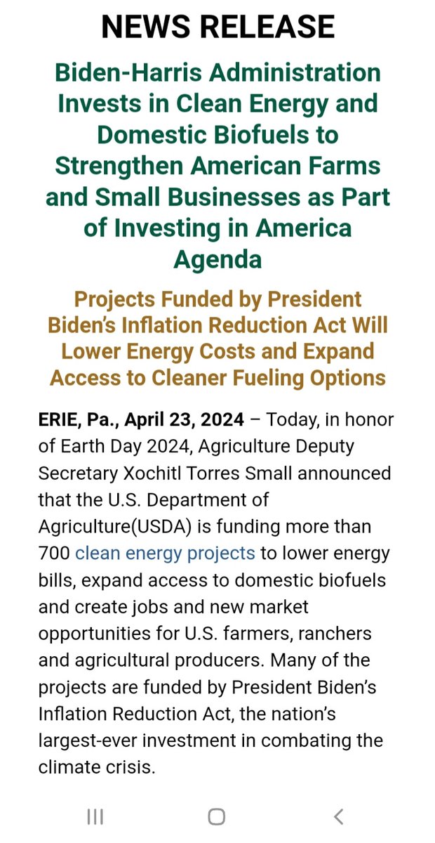 700 projects funded and MO got one. ONE! In the MO-6. How much outreach did Eric's office do to let OUR farmers in the 7th know that there were dollars available to help lower their energy costs? 
How about some job creation?
Bro has got to go!
#MissiforMO