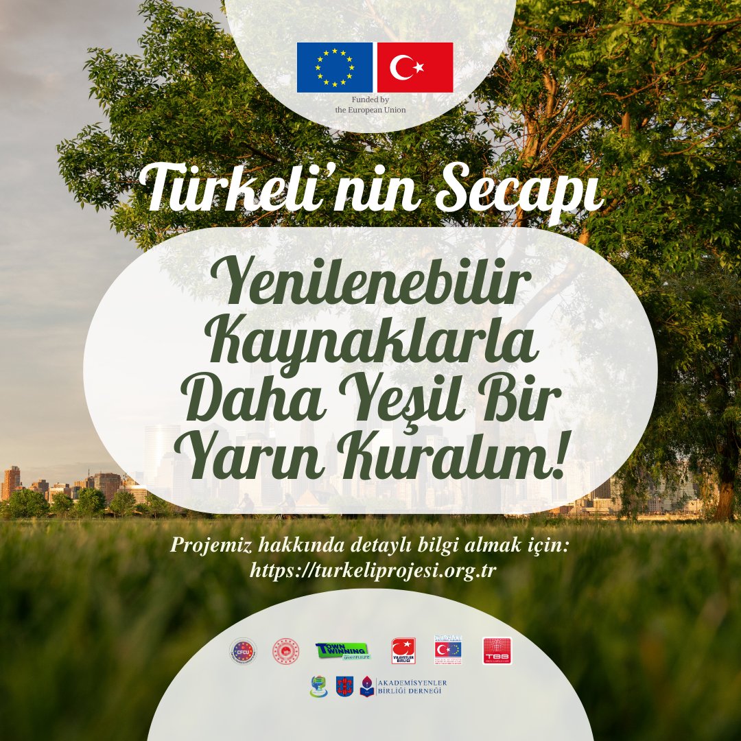 turkelininsecap's tweet photo. Yenilebilir Kaynaklarla Daha Yeşil Bir Yarın Kuralım!
Projemiz hakkında detaylı bilgi almak için: https://t.co/8be2wVLchh
@TBB
@ABBaskanligi
@vilayetler
@cfcuturkiye
@csbgovtr
@AkademisyenlerB
@turkelibelediye
@TownTwinningII
#towntwinningll
#foragreenfuture
#sehireslestirme https://t.co/RL6kvd8r1R