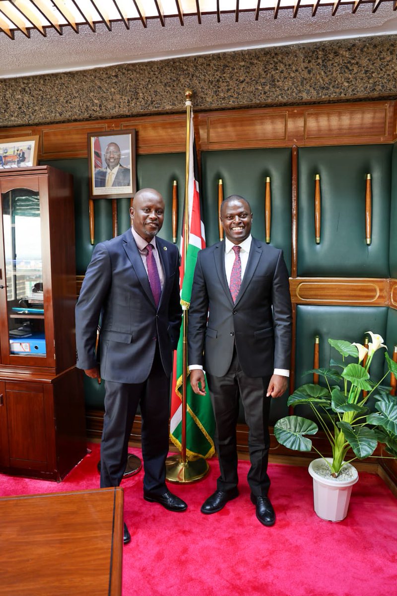 A courtesy call to my younger brother and Friend Hon Ndindi Nyoro, my successor as Chairman Budget and Appropriations Committee in the National Assembly.