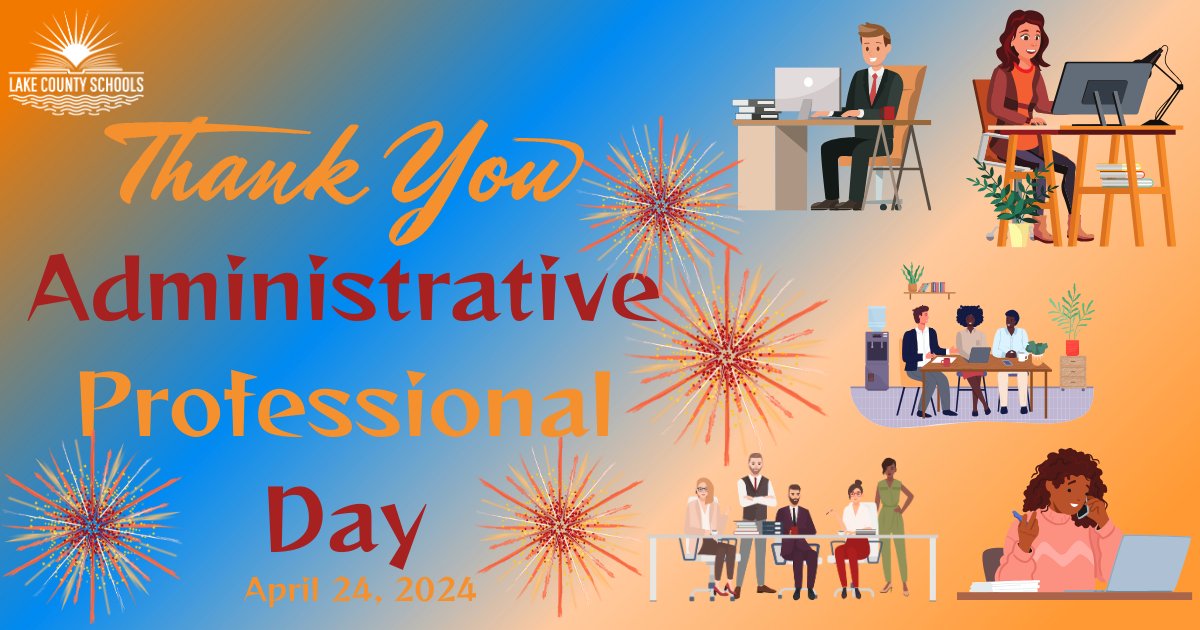To day is Administrative Professionals Day! The administrative professionals in LCS are the best! Thank you for all you do for our schools in our district.
