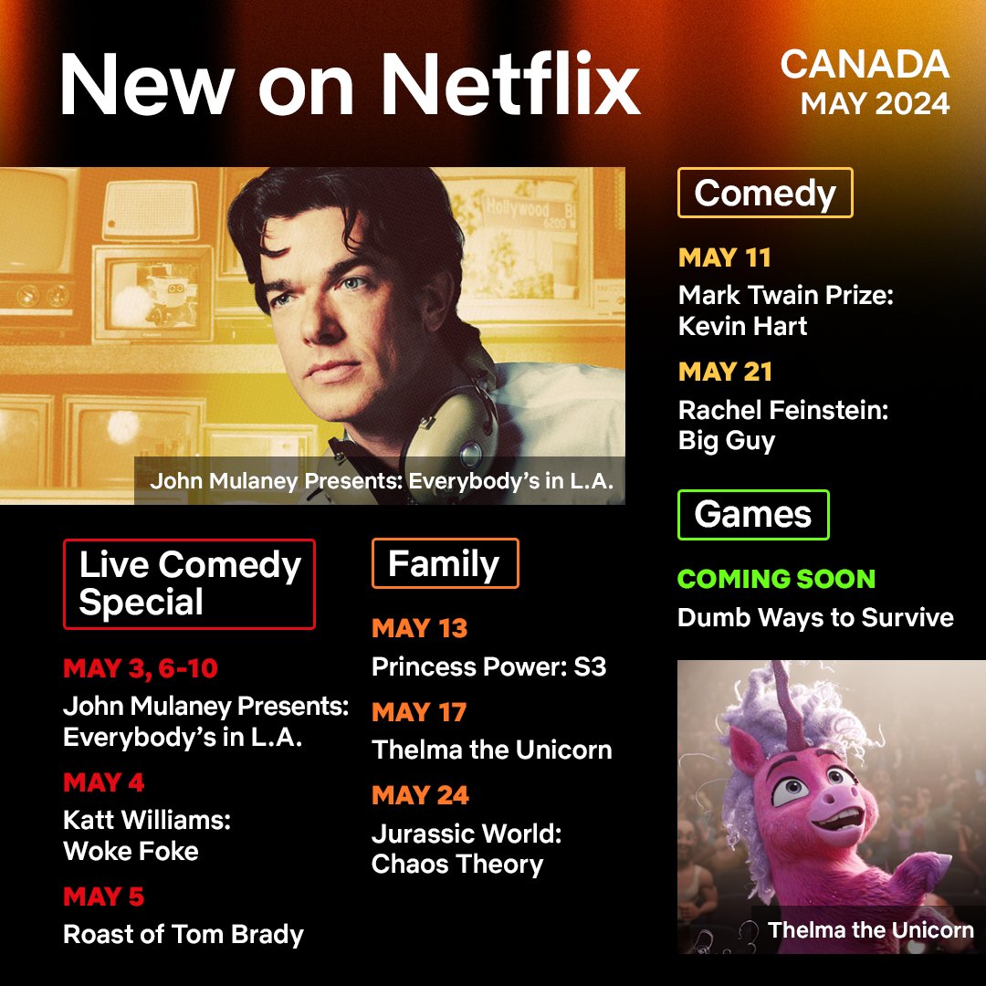 Netflix_CA's tweet photo. May is for blooming wallflowers 🌼 here's a sneak peek at what's coming to Netflix in Canada next month https://t.co/FKntV8Rdwy