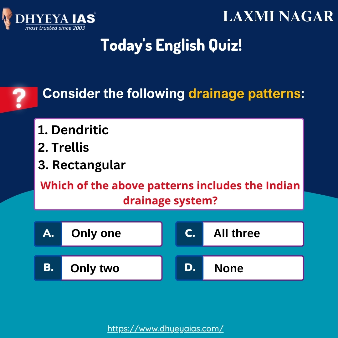Today’s question

#state #temple #dailyquiz #dailycurrentaffairs #dhyeyaiaslaxminagar #pcs #uppcs #india #drainage #drainagesystem #patterns