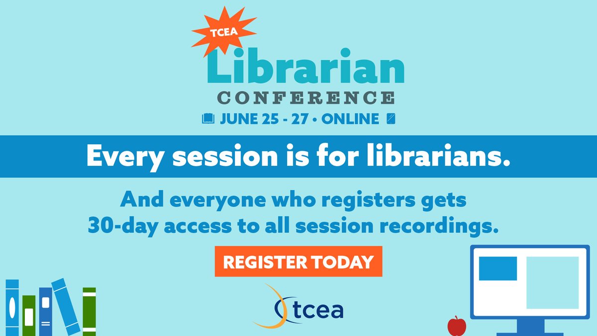 🚨CALLING ALL LIBRARIANS🚨 📚🆙 The online Librarian Conference is coming with amazing sessions on tech integration, literacy, and more. Stay ahead of the game and register now! Who's coming? 🙋‍♀️ sbee.link/6p4a7gmeqd #librarytwitter #txlchat #schoollibrarian