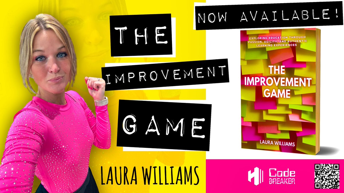 IT'S BOOK RELEASE DAY! 🎉🤩 amazon.com/dp/1990566839 After YEARS of hard work, 'The Improvement Game' by @mrswilliams21c is NOW LIVE! 👏🏼 The Improvement Game: Exploring Education through Passion, Agility, and Authentic Learning Experiences serves as a guiding light for