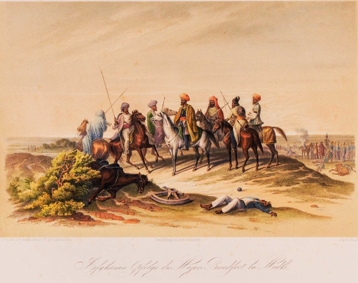 When the British invaded Punjab

Afghan Pashtuns came as Servants of the British army

This Photograph is from the Battle of Mudki in 1845

Pashtuns led by Major George Broadfoot