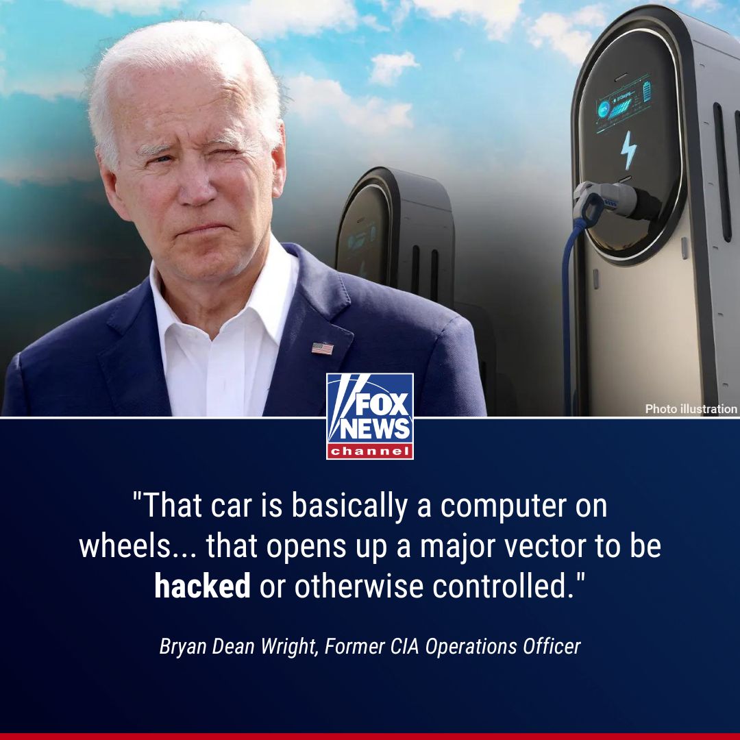 'ECONOMIC DISASTER': Former CIA officer warns Biden's electric vehicle agenda is a national security threat that could 'ultimately destroy us.' trib.al/LEwEJqo