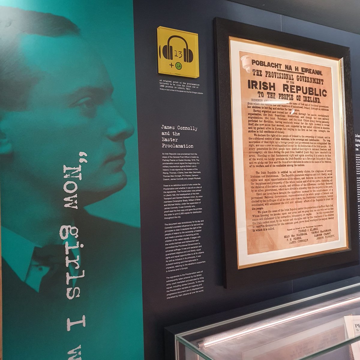 #OTD 1916, Pearse read the Proclamation from the steps of the GPO ‘Irishmen and Irishwomen: In the name of God and of the dead generations from which she receives her old tradition of nationhood, Ireland, through us, summons her children to her flag and strike for her freedom.’