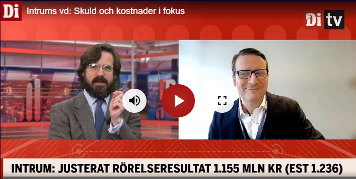 Earlier this morning, <a href="/IntrumGlobal/">IntrumGlobal</a> CEO Andrés Rubio was interviewed by @dagensindustri/DiTV about the Q1 financial results, additional measures to further cut costs and improve margins, and the acceleration of commercial activity. di.se/ditv/vd-interv…
