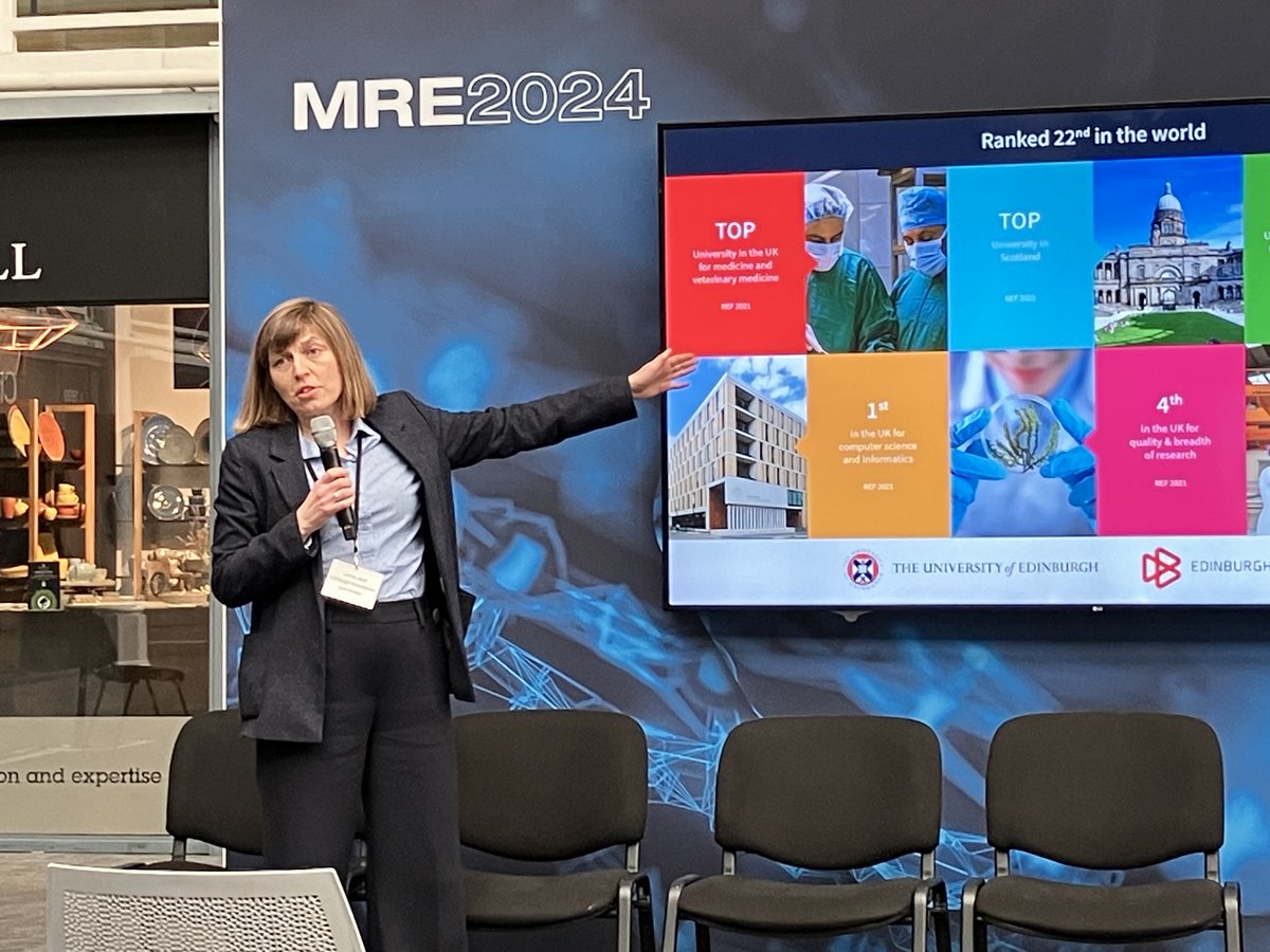 Day two at hashtag#MRE2024.🙌 Lorna Jack, Business Development Executive, is showcasing @EdinburghUni's world-class expertise in Advanced Materials. Discover our expertise ➡️ eil.ac/AdvancedMateri… Congrats to Kseniya Papchenko on her poster competition award 🎉