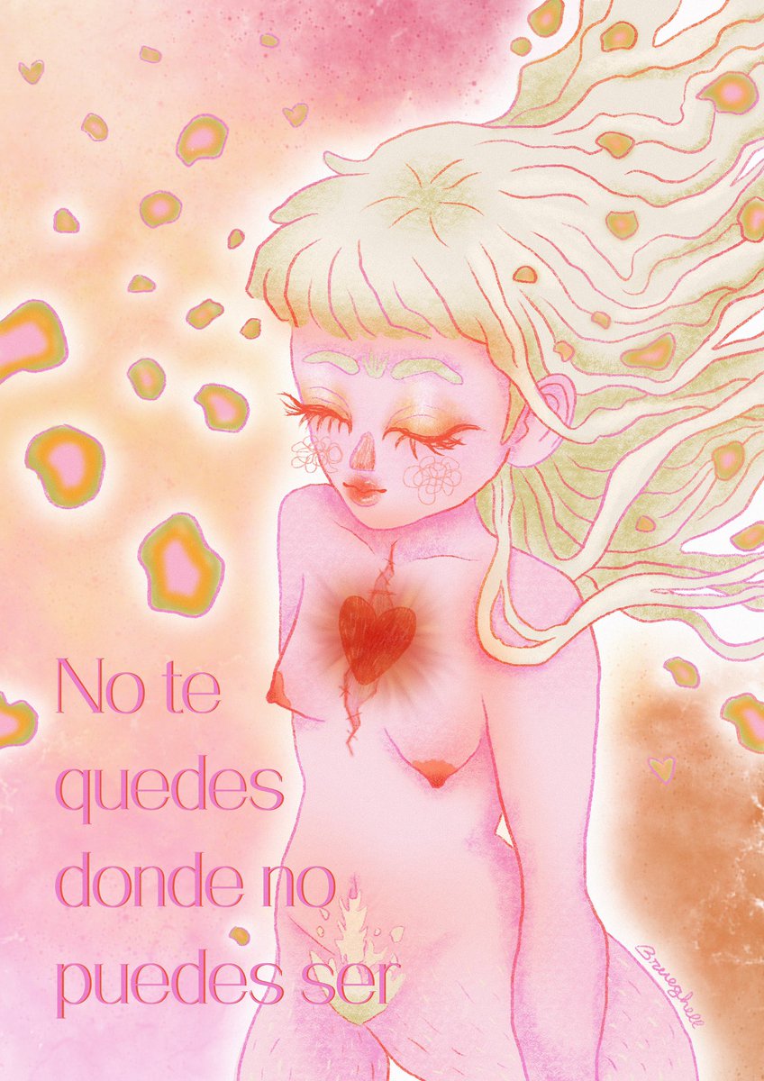 ୨୧°｡ No te quedes donde no puedes ser ｡°୨୧

#amorpropio #buenasvibras #ilustracion #queer