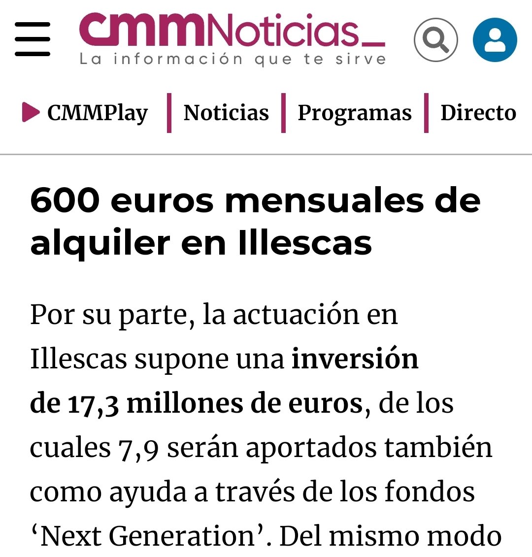 🏠Llevamos años diciéndolo: las casas son para vivir y no para especular. <a href="/garciapage/">Emiliano García-Page</a>
y el <a href="/Illescas_Ayto/">Ayto. Illescas</a> no pueden usar los fondos next generation para llenar los bolsillos de inmobiliarias y constructores. En #Illescas queremos vivienda publica #viviendaparavivir