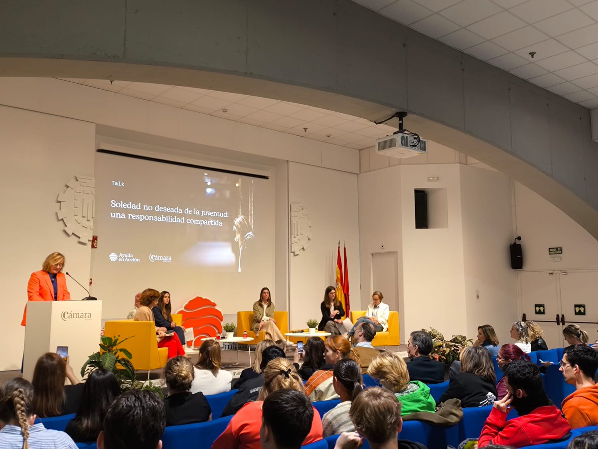 ⭕️ 'Soledad no deseada de la juventud: una responsabilidad compartida' jornada organizada por #CámaraMadrid y @ayudaenaccion.