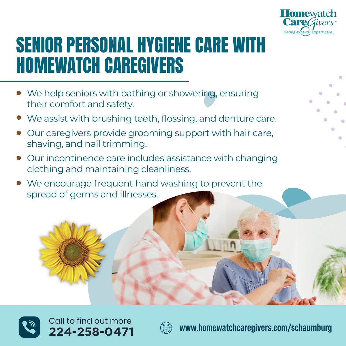 HWCGSCHAUMBURG's tweet photo. As we age, #personalhygiene can become more challenging. But maintaining #goodhygiene is crucial for #seniors' #health and well-being! 
@HWCGSCHAUMBURG #Caregivers understand the importance of #hygieneforseniors. #Contactus today to #learnmore about our #personalized #careplans! https://t.co/ozjewKdIwe